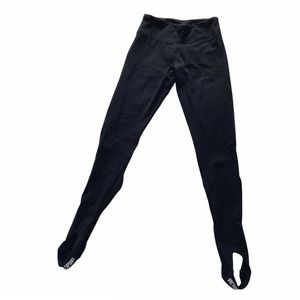 Victoria's Secret Black Stirrup Cut-Out Cotton Blend Yoga Leggings S Long